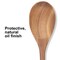 2 Pcs 12" Large Wooden Spoons for Cooking Utensils Acacia Wood Non Stick Serving Spoon for Baking Cooking Spatula Set Bamboo Teak Long Stirring Mixing Spoons Big Ladle Kitchen Tools Gift